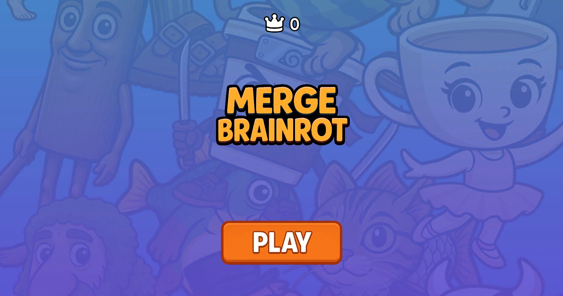 Merge Brainrot Core Gameplay: Dropping and merging Italian meme characters